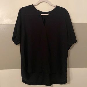 Sheer & Sleek Black Blouse (L)